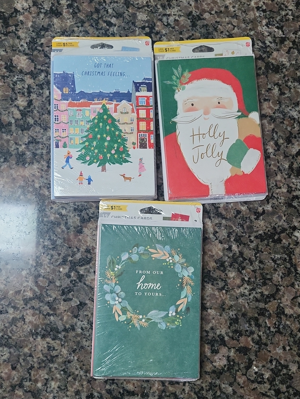 Lot of 3 new total 36 Christmas cards with envelopes as shown  new sealed